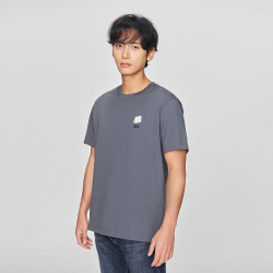 Lee 夏季新款圆领印花Logo男士短袖T恤