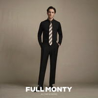 Full Monty 丝光棉免烫 黑色 标准领 40 男士长袖衬衫