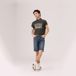 Levi's 004IT-0001 美式双马印花 黑色 L 男士T恤