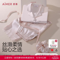 爱慕 夏悦系列 短袖九分裤家居服套装 礼盒装 520好礼
