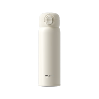 哈尔斯 316L不锈钢吸管保温杯 白色 500ml