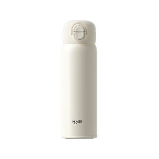 哈尔斯 316L不锈钢吸管保温杯 白色 500ml