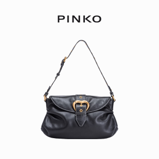 PINKO 【520好礼】牛皮爱心搭扣手提单肩腋下包女102801A1W9