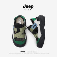JEEP KIDS 溯溪鞋沙滩鞋涉水鞋 黑绿 38