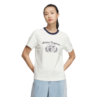  adidas/阿迪达斯 复古印花 女士T恤 汉玉白 S