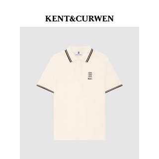 KENT&CURWEN 肯迪文 三狮刺绣 短袖POLO衫