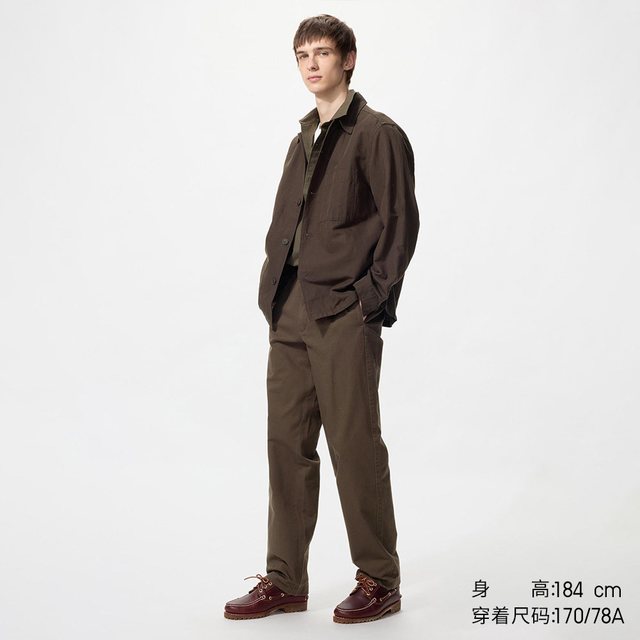 优衣库 直筒无褶长裤488458 479424
