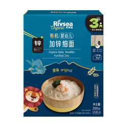 禾泱泱 有机婴幼儿加锌细面 原味 200g