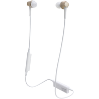 audio-technica 铁三角 ATH-CKR75BT 入耳式颈挂式 蓝牙耳机 金色
