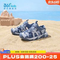  361° 透气 儿童凉鞋 泥灰蓝色/永恒蓝色/361度白 29