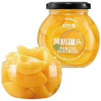 欢乐家 橘子黄桃罐头 245g*12瓶