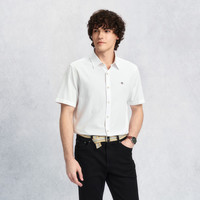 GANT 【亚洲版型】珠地棉混纺男士短袖衬衫 G1251W50158