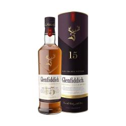 Glenfiddich 15年1L装苏格兰单一麦芽威士忌进口洋酒 磨码