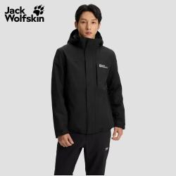 Jack Wolfskin 防风 男士冲锋衣 黑色/6000 L
