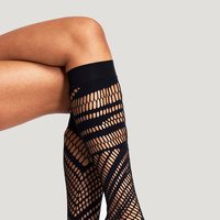 Wolford 沃尔福特 女士镂空网状及膝小腿袜 31592