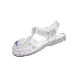 巴拉巴拉 女童透气果冻凉鞋 紫贝壳亮片 25码