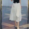 银脸狐 流光纱裤裙 白色 60cm 半身裙