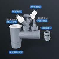 潜水艇 净水器洗碗机水槽排水四通 水槽+洗碗机/小厨宝+净水器