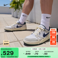 NIKE 男子低帮运动鞋夏季复古经典舒适简约NIKE FULL FORCE FZ3595 100白色/深藏青/浅铁矿石灰 41