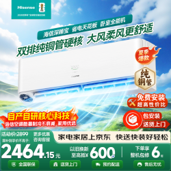 海信 空调 深睡宝X5 AI洁净空气 DeepSeek语音空调双路微孔柔风新一级变频冷暖空调挂机