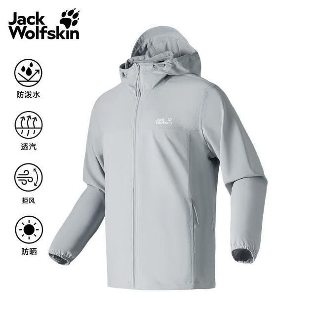 PLUS会员：Jack Wolfskin VENTO 男款防晒皮肤衣