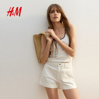 H&M 1296059 棉质 白色 XS 女士吊带背心