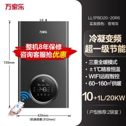 万家乐 壁挂炉天然气家用一级冷凝式燃气采暖热水两用R6