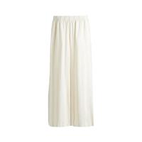 H&M 松紧腰直筒长裤 白色条纹 XL 175/100