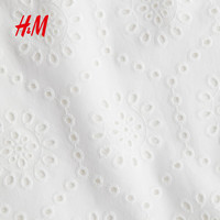 H&M 镂空刺绣吊带长裙 白色 XL
