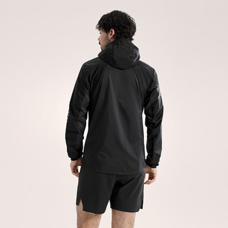  ARC'TERYX/始祖鸟 男士风壳夹克 BLACK/GRAPHITE/黑色/灰黑色 M