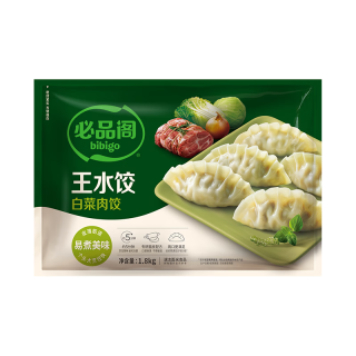 必品阁 王水饺 白菜猪肉 1800g 约72只