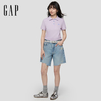 Gap 858957 吸湿速干凉感 淡紫色 S 女士POLO衫