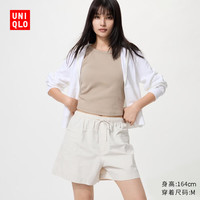 优衣库 女装休闲短裤 浅米色 3XL