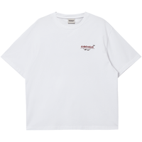 JACK&JONES 纯棉宽松佩斯利印花圆领短袖T恤 A06本白色 M