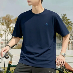 Timberland 男子纯棉短袖T恤 A6DKU宝蓝色