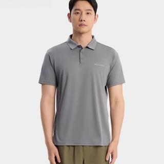 Columbia 男子户外干爽吸湿短袖运动POLO衫