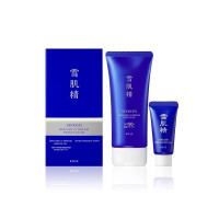 雪肌精 轻透防晒精华啫喱SPF50 PA++++ 90g+净透洗颜霜 20g