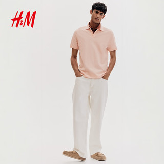  H&M 珠地棉 男士Polo衫
