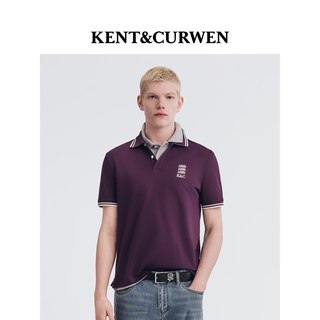 KENT&CURWEN 肯迪文 三狮刺绣 短袖POLO衫