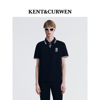 KENT&CURWEN 肯迪文 三狮刺绣 短袖POLO衫