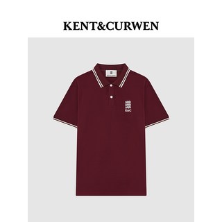KENT&CURWEN 肯迪文 三狮刺绣 短袖POLO衫