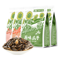 毛嗑 多口味组合 瓜子 原味2+焦糖味1+五香味1