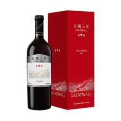 长城葡萄酒 三星美乐干红葡萄酒