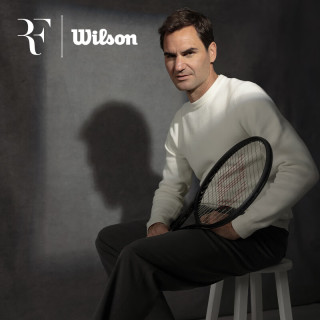 Wilson WR151311 全碳素专业网球拍 费德勒RF小黑拍 320g 2#