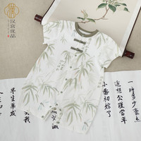 汉宫优品 宝宝连衣短袖夏装中国风哈衣爬服夏季薄款