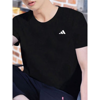 adidas 男款透气快干运动短袖 KU8712