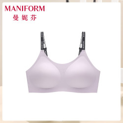 曼妮芬 无痕高弹 女士内衣 莫奈紫 M (160) 80-100斤