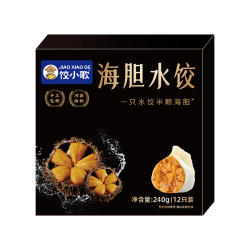 饺小歌 海胆水饺240g/盒 12只 生鲜 &健康早餐速食 &面点生鲜速冻 &饺子
