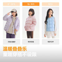 波司登 儿童羽绒服女童中厚连帽外套