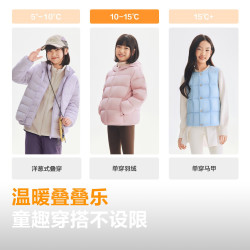 波司登 儿童羽绒服女童中厚连帽外套